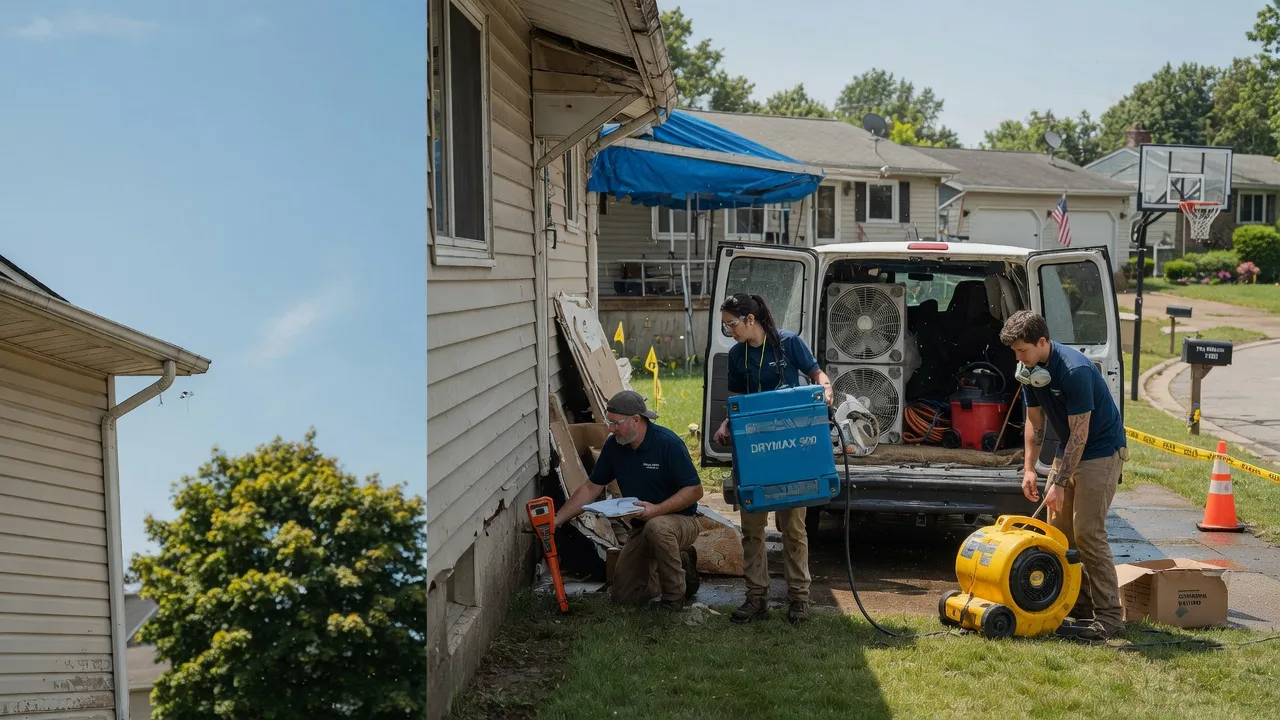 Ceiling Leak Cleanup in Plainfield, PA near me